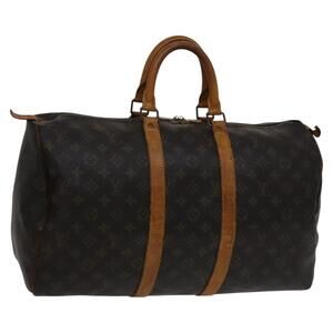 LOUIS VUITTON Monogram Keepall 45 Boston Bag M41428